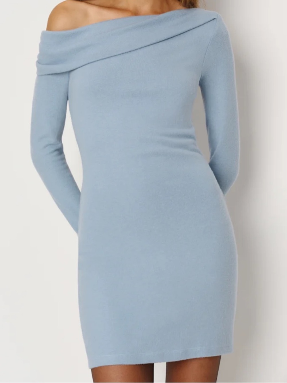 Reformation Elio Knit Dress Blue - Size XS